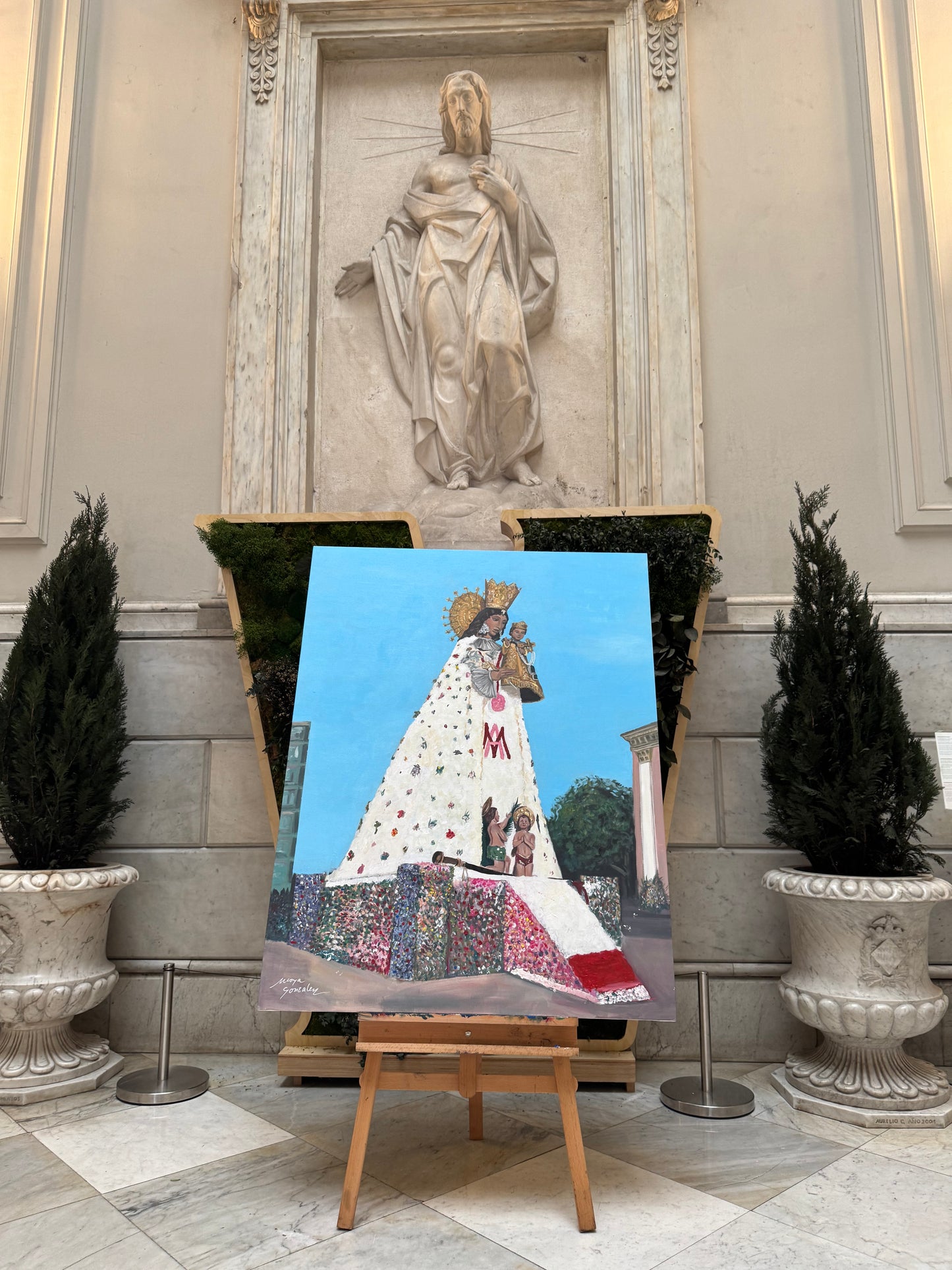 Subasta solidaria: “Virgen de los Desamparados” – Obra única de Moya González